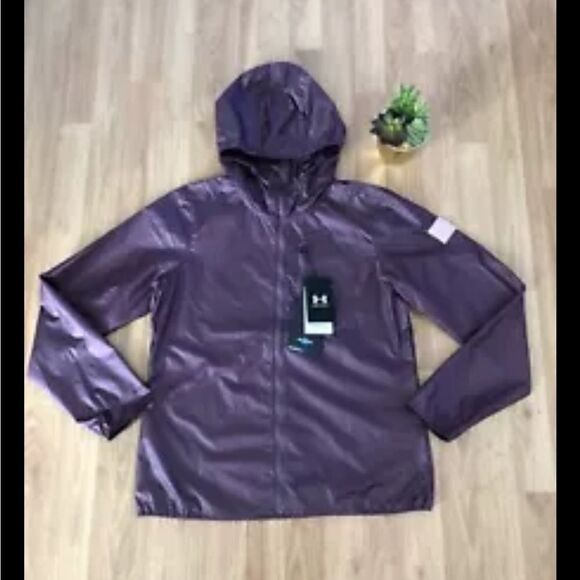 UNDER ARMOUR Storm Pertex Quantum Water Repellent Full Zip Purple Jacket SMALL - Picture 3 of 12